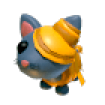 Halloween Golden Mummy Cat