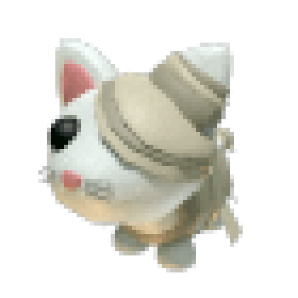 Halloween White Mummy Cat
