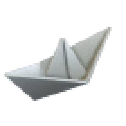 Eco Grey Origami Boat Hat