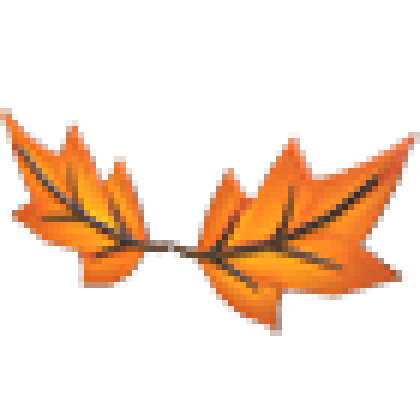Eco Orange Maple Leaf Mustache