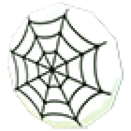 Eco White Spider Web Badge