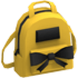 Yellow Designer Backpack