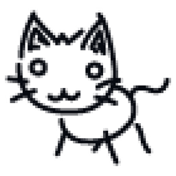 2D Kitty Sticker