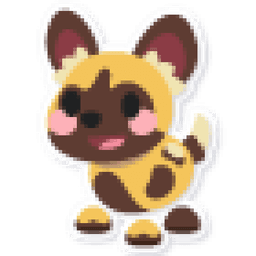 African Painted Dog Sticker