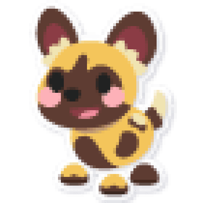 African Painted Dog Sticker