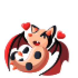 Bat Dragon Cuddle Animated Sticker