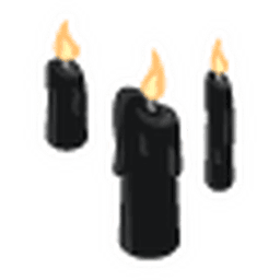 Black Candles Sticker