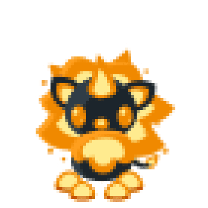 Blazing Lion Animated Sticker