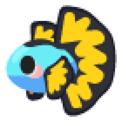 Blue Betta Fish Sticker