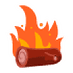 Campfire Log Sticker