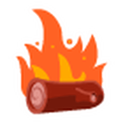 Campfire Log Sticker