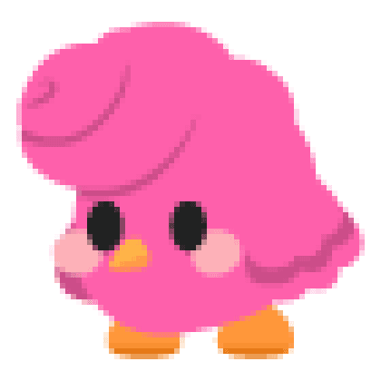 Candyfloss Chick Sticker