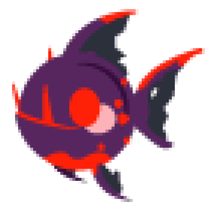 Dracula Fish Sticker