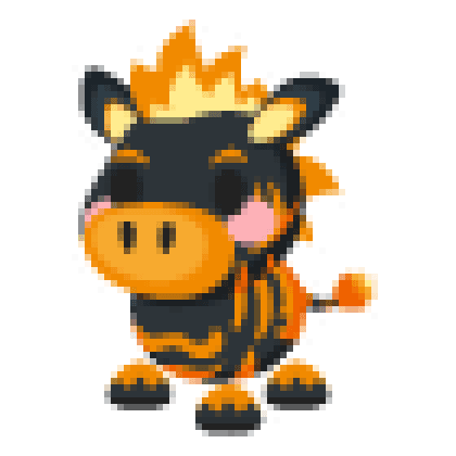 Flaming Zebra Sticker