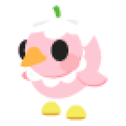 Flower Power Duckling Sticker