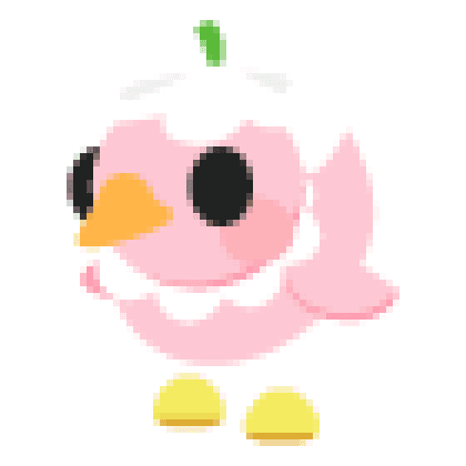 Flower Power Duckling Sticker