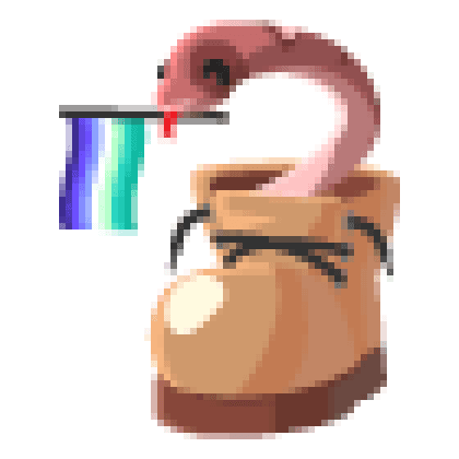 Gay Snake in a Boot Sticker