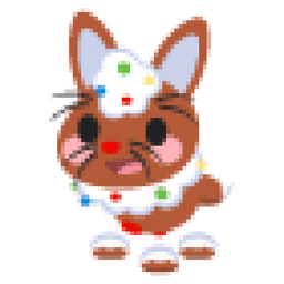Gingerbread Hare Sticker