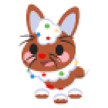Gingerbread Hare Sticker