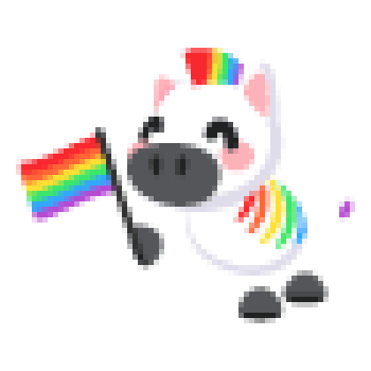Happy Pride Zebra Sticker