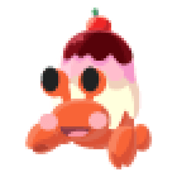 Ice Cream Hermit Crab Sticker