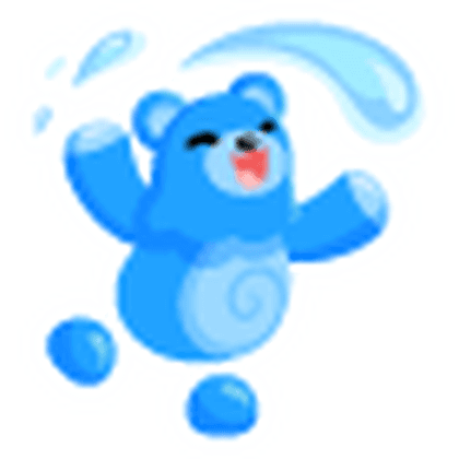 Juggling Water Moon Bear Sticker