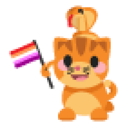 Lesbian Cat-Snake Alliance Sticker