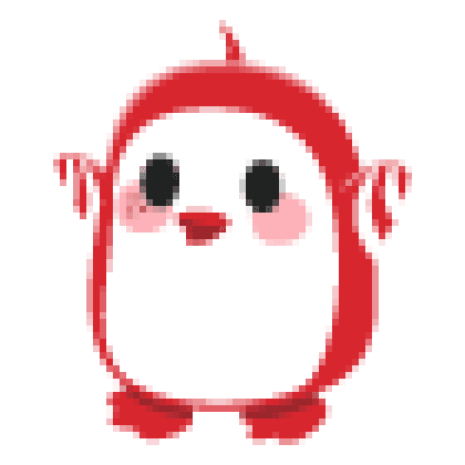 Peppermint Penguin Sticker