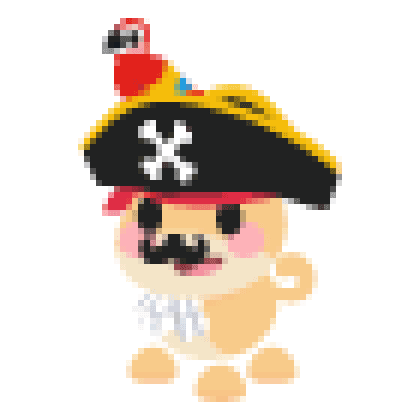 Pirate Dog Sticker