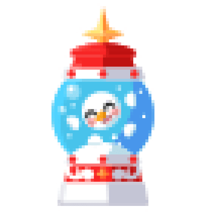 Snow Globe Sticker