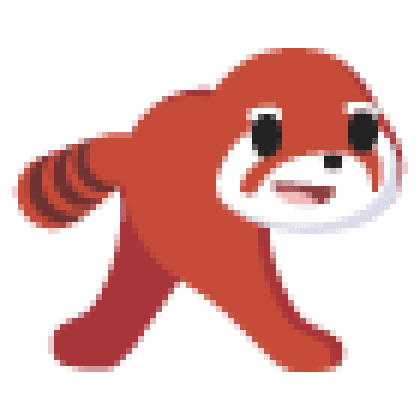 Squished Red Pandorama Sticker