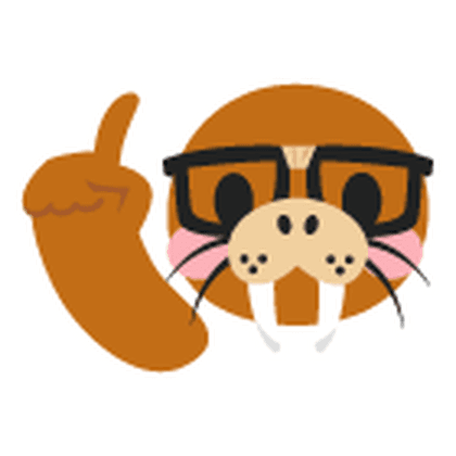 Well, Actually Walrus Sticker