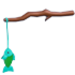 Fish on a Stick Chew Toy