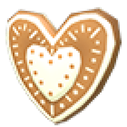Gingerbread Heart Flying Disc