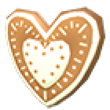 Gingerbread Heart Flying Disc