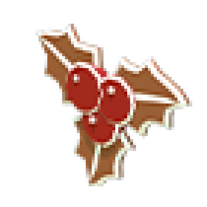 Gingerbread Holly Flying Disc