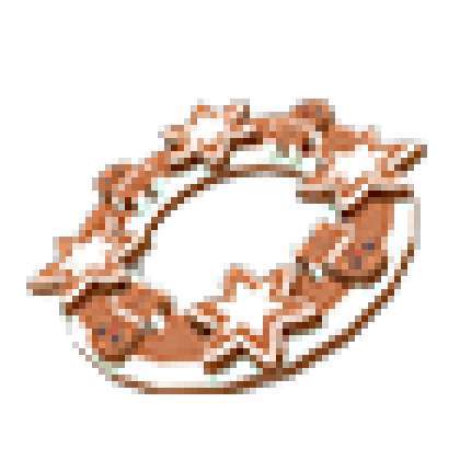 Gingerbread Wreath Flying Disc