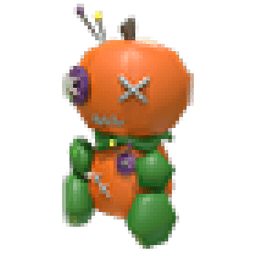 Halloween Orange Pumpkin DIY Doll