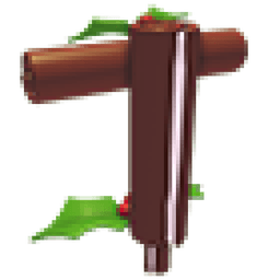 Yule Log Pogo Stick