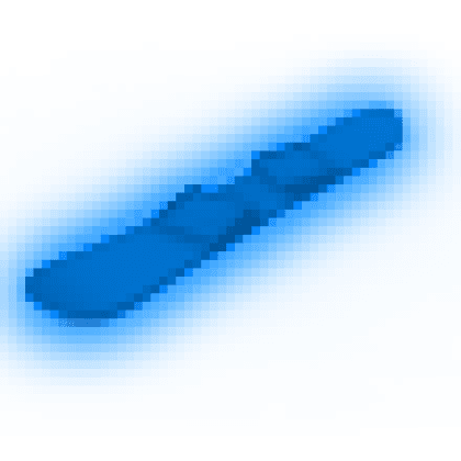 Blue Neon Snowboard