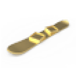 Gold Snowboard