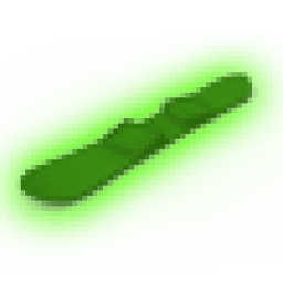 Green Neon Snowboard