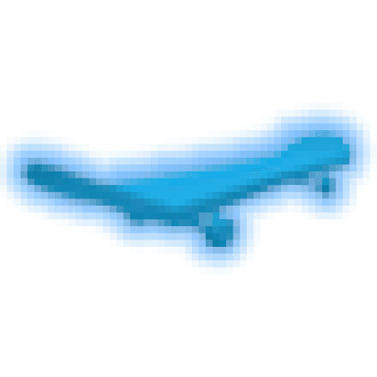 Neon Blue Skateboard