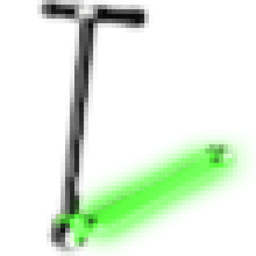 Neon Green Scooter