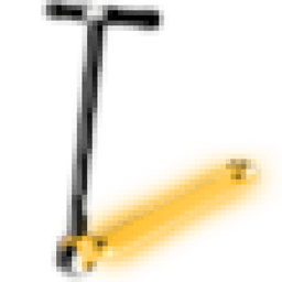 Neon Orange Scooter