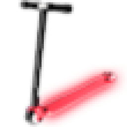 Neon Red Scooter
