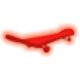 Neon Red Skateboard
