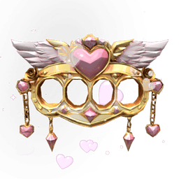 Cupid's Heart Brass Knuckles