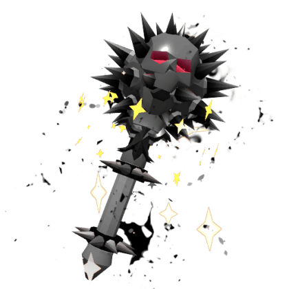 Flaming Skull Mace