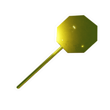 Golden Stop Sign